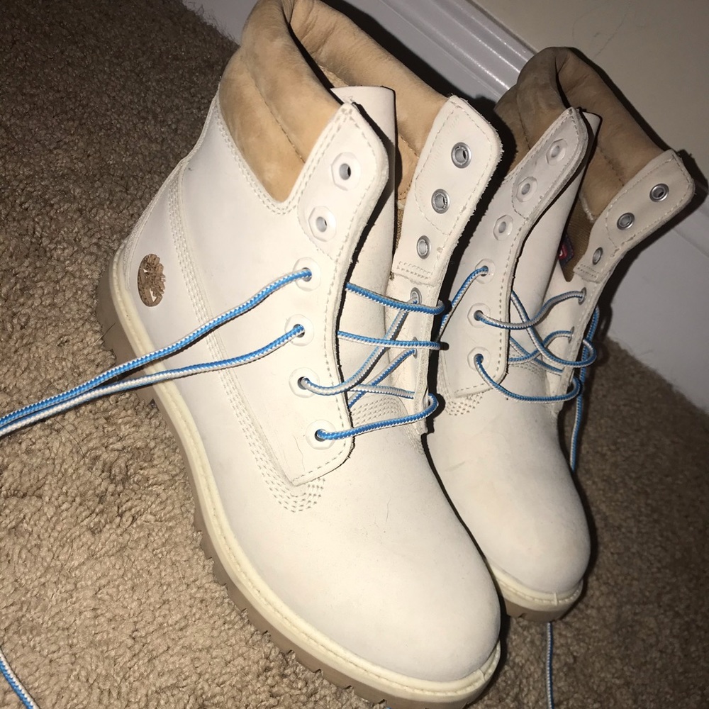 Worn once cookie timberlands
